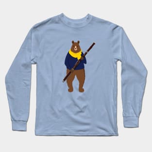 Bear with bassoon Long Sleeve T-Shirt